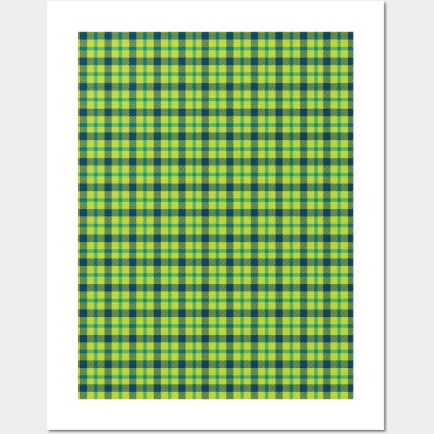 Green Plaids 011#001 Wall Art by jeeneecraftz